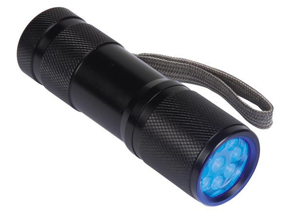 9v LED UV Flashlight (VEL37E) 9v LED UV Flashlight (VEL37E)